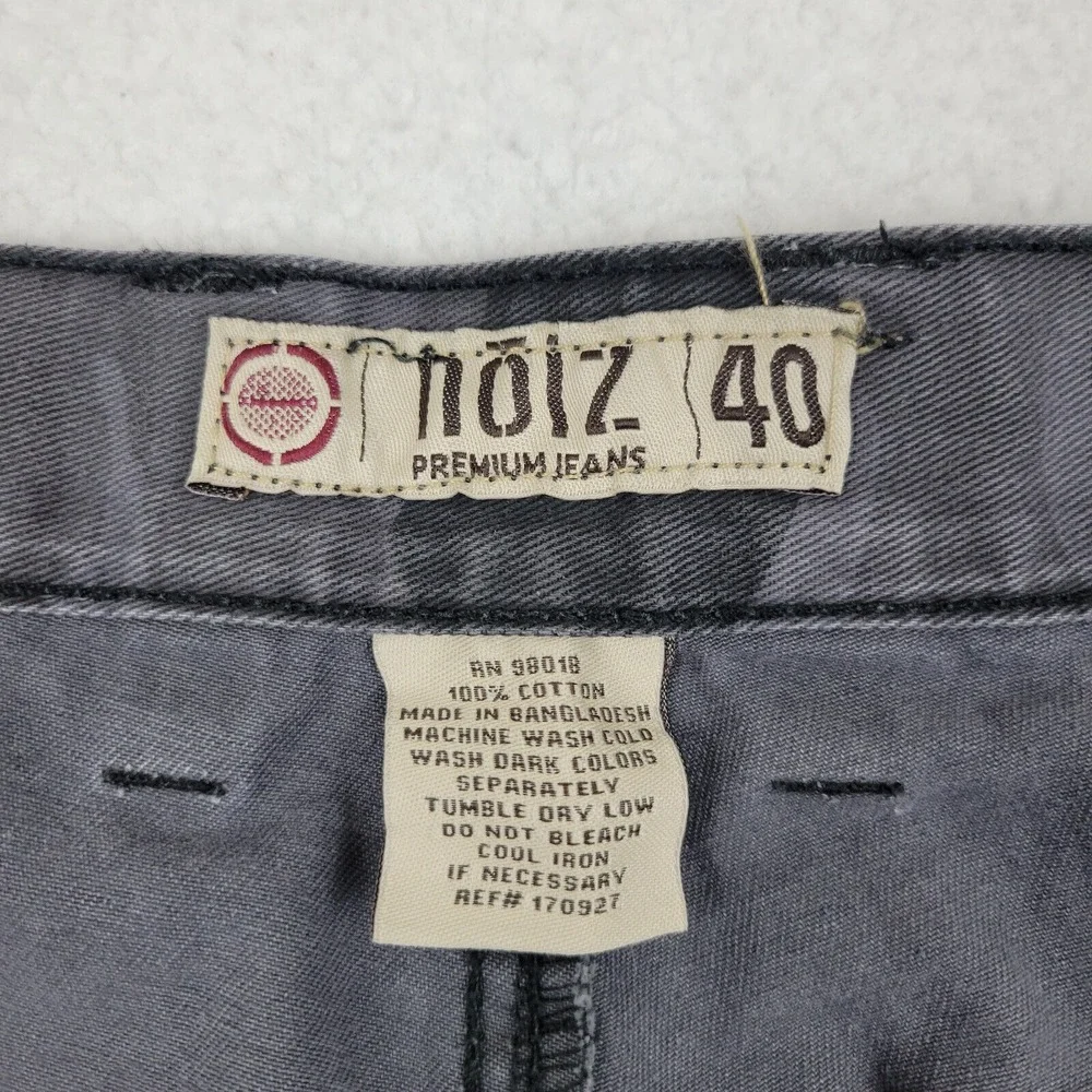 Noiz Camo Cargo Shorts Mens 40 Gray Cotton Utility Pockets Casual Summer Bottoms